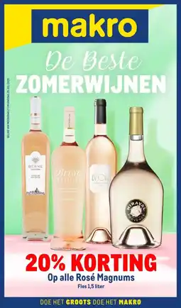 Makro Op alle Rosé Magnums aanbieding