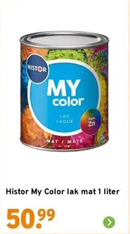 GAMMA Histor My Color lak mat aanbieding