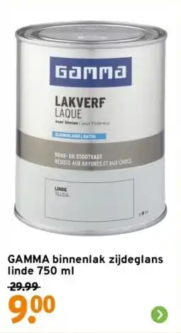 GAMMA GAMMA binnenlak zijdeglans linde aanbieding