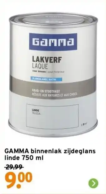 GAMMA GAMMA binnenlak zijdeglans linde aanbieding