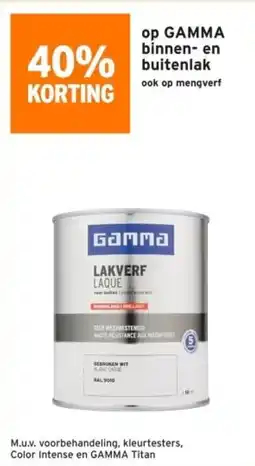 GAMMA Op GAMMA binnen en aanbieding