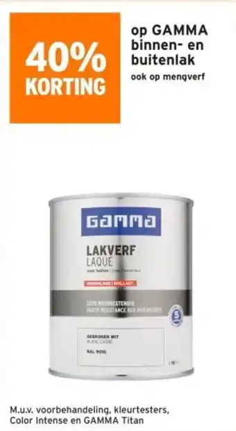 GAMMA Op GAMMA binnen en aanbieding