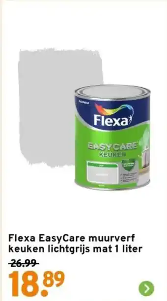 GAMMA Flexa EasyCare muurverf keuken lichtgrijs mat aanbieding