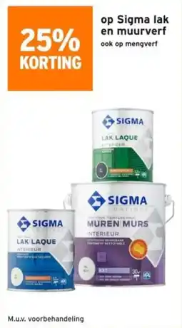 GAMMA Op sigma lak en muurverf aanbieding