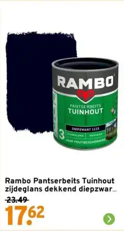GAMMA Rambo Pantserbeits Tuinhout zijdeglans dekkend diepzwar aanbieding