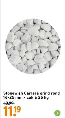 GAMMA Stonewish Carrara grind rond aanbieding