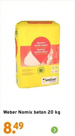 GAMMA Weber Nomix beton aanbieding