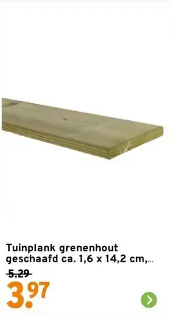 GAMMA Tuinplank grenenhout geschaafd aanbieding