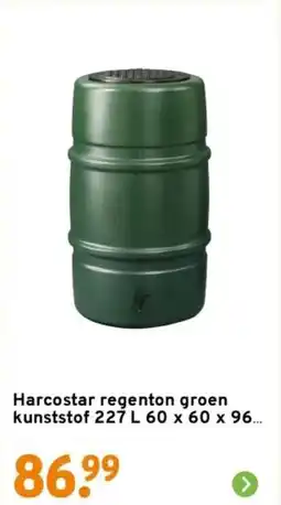 GAMMA Harcostar regenton groen kunststof aanbieding