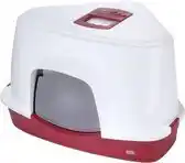 Bol.com Ebi Canto Jumbo Hoekkattenbak - Rood/Wit - 56 x 70 x 46 cm aanbieding