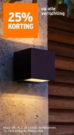 GAMMA Op alle verlichting aanbieding
