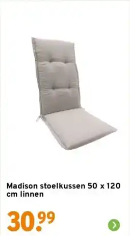 GAMMA Madison stoelkussen linnen aanbieding