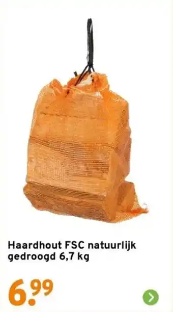 GAMMA Haardhout FSC natuurlijk gedroogd aanbieding