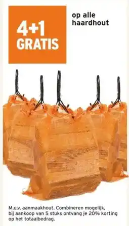 GAMMA Op alle haardhout aanbieding
