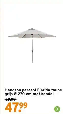 GAMMA Handson parasol Florida aanbieding