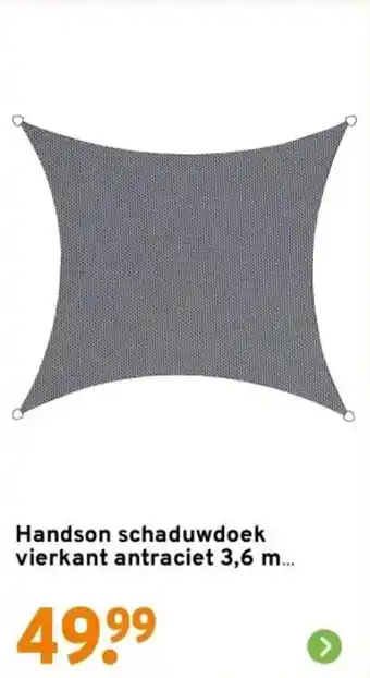 GAMMA Handson schaduwdoek aanbieding