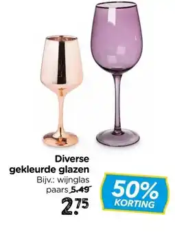 Xenos Diverse gekleurde glazen aanbieding
