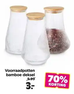 Xenos Voorraadpotten bamboe deksel aanbieding