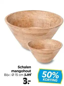 Xenos Schalen mangohout aanbieding
