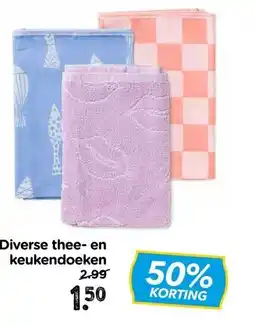 Xenos Diverse thee- en keukendoeken aanbieding
