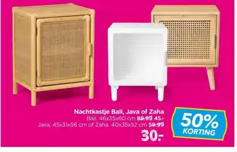 Xenos Nachtkastje Bali, Java of Zaha aanbieding