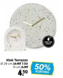Xenos Klok Terrazzo aanbieding