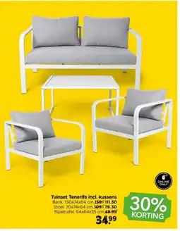 Xenos Tuinset Tenerife incl. kussens aanbieding