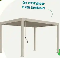 Van der Garde tuinmeubelen Lamellen overkapping aluminium zand move aanbieding