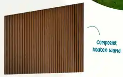 Van der Garde tuinmeubelen Composiet houten wand aanbieding