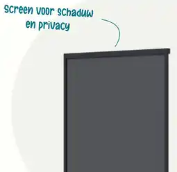 Van der Garde tuinmeubelen Screen voor schaduw en privacy aanbieding