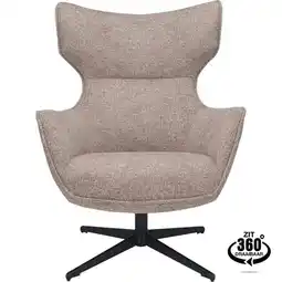 Trendhopper Fauteuil Bresso Mokka aanbieding