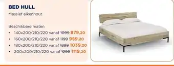 TotaalBED Bed Hull | houten hoofdbord aanbieding