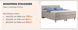 TotaalBED Boxspring Stavanger voorraad | 140x200 | Ecru aanbieding