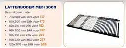 TotaalBED Lattenbodem Medi 3000 vlak | 70x200 aanbieding