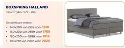 TotaalBED Boxspring Halland | 140x200 | voorraad aanbieding