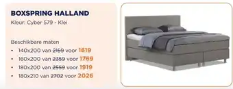 TotaalBED Boxspring Halland | 140x200 | voorraad aanbieding