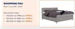 TotaalBED Boxspring Pisa Vita | 140x200 | voorraad aanbieding