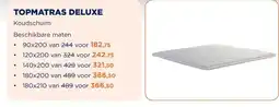 TotaalBED Topmatras Deluxe | Koudschuim | 70x200 aanbieding