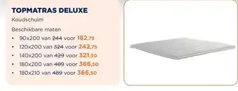 TotaalBED Topmatras Deluxe | Koudschuim | 70x200 aanbieding