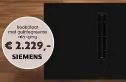 Superkeukens kookplaat met geintegreerde afzuiging aanbieding
