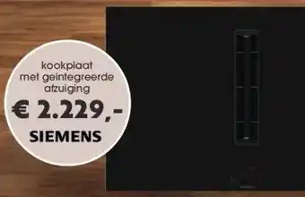 Superkeukens kookplaat met geintegreerde afzuiging aanbieding