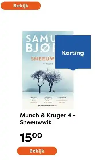 The Read Shop Munch & Kruger 4 - Sneeuwwit aanbieding