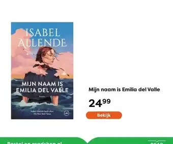 The Read Shop Mijn naam is Emilia del Valle aanbieding