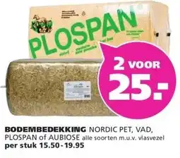 Ranzijn BODEMBEDEKKING NORDIC PET, VAD, PLOSPAN of AUBIOSE aanbieding