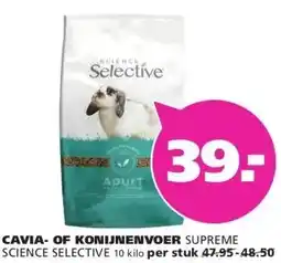 Ranzijn CAVIA- OF KONIJNENVOER SUPREME SCIENCE SELECTIVE aanbieding