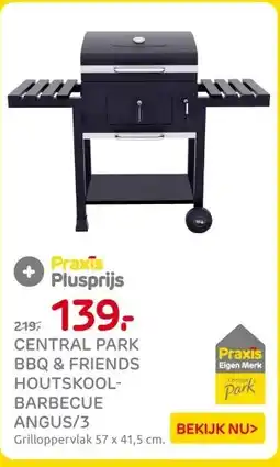Praxis CENTRAL PARK BBQ & FRIENDS HOUTSKOOL- BARBECUE ANGUS/3 aanbieding
