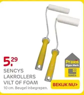Praxis SENCYS LAKROLLERS VILT OF FOAM aanbieding