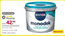 Praxis HISTOR MONODEK Wit of RAL 9010. aanbieding
