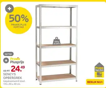 Praxis SENCYS OPBERGREK aanbieding