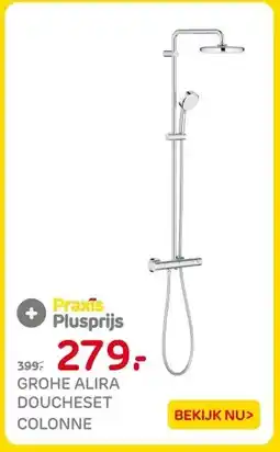 Praxis GROHE ALIRA DOUCHESET COLONNE aanbieding